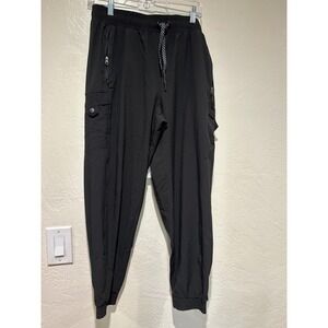 NWT Avalanche Outdoor Supply Co women's Large Black Cargo Joggers UPF 50+  Pants